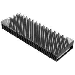 Jonsbo M.2-3 GREY système de refroidissement d’ordinateur Disque électronique Dissipateur thermique/Radiateur Noir, Gris 1 pièce(s)