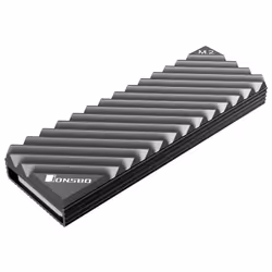 Jonsbo M.2-3 GREY système de refroidissement d’ordinateur Disque électronique Dissipateur thermique/Radiateur Noir, Gris 1 pièce(s)