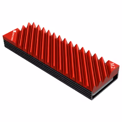 Jonsbo M.2-3 RED, Dissipateur thermique/Radiateur, Noir, Rouge
