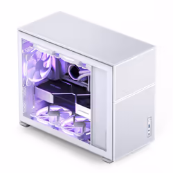 Jonsbo D31 MESH, Midi Tower, PC, Blanc, DTX, ITX, micro ATX, Acier, Jouer