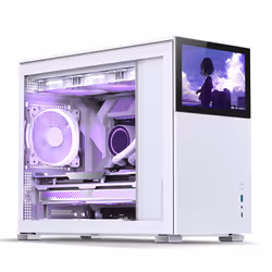 Jonsbo D31 STD, Midi Tower, PC, Blanc, DTX, ITX, micro ATX, Acier, Jouer