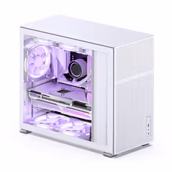 Jonsbo D41 MESH, Midi Tower, PC, Blanc, ATX, micro ATX, Mini-ATX, Acier, Jouer