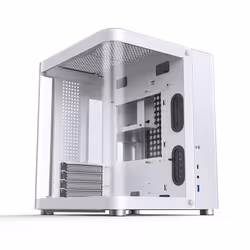Jonsbo TK-1 2.0, Mini Tower, PC, Blanc, ITX, micro ATX, Acier, Verre trempé, Jouer