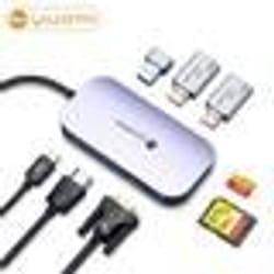 Xiaomi YHEMI MC808 HUB 8 in 1 Type-C HUBUSB3.0/USB2.0*2/TF/SD/100W PD/VAG 1080P/HDMI 4K pour MacBook Air MateBook13/13s/14/14s/16