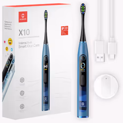 Oclean X10 Adulte Brosse à dents oscillante Bleu - Vue supplémentaire 5
