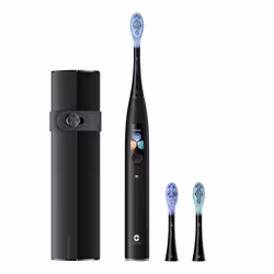 Oclean X Ultra S Set, Adulte, Brosse à dents oscillante, Soin quotidien, Soins des gencives, Blanchiment, Noir, 84000 mouveme ...