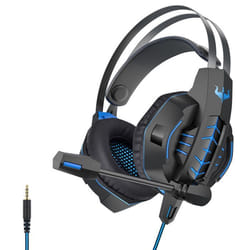 Casque gamer OVLENG OV-P20 noir avec micro - Haut-parleur 40mm - Contrôle du volume - Pour PC Mac & consoles