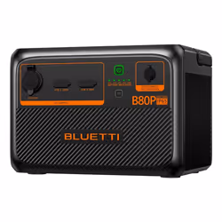 Bluetti B80P, Phosphate de fer lithié (LiFePo4), 1 pièce(s), Noir, 806 Wh, CE, Federal Communications Commission (FCC), RCM, ...
