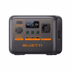 Bluetti AC50P, Phosphate de fer lithié (LiFePo4), Secteur, 504 Wh, 700 W, 45 dB, Noir, Orange