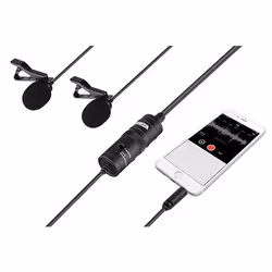 BOYA BY-M1DM microphone Noir Microphone pour entretien