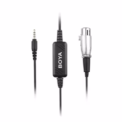 BOYA BY-BCA6, Microphone Lavalier/boutonnière, -33 dB, 20 - 20000 Hz, Avec fil, 3,5 mm (1/8"), Noir