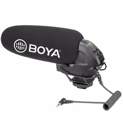 BOYA BY-BM3031, Microphone de caméscope, -32 dB, 40 - 20000 Hz, 80 dB, Super-cardioïde, Avec fil