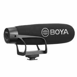 BOYA BY-BM2021, Microphone de caméscope numérique, Avec fil, 3,5 mm (1/8"), Noir, Acrylonitrile-Butadiène-Styrène (ABS), 1 pi ...