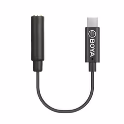 Boya adaptateur audio BY-K6 universel DJI Osmo Pocket 35 mm noir