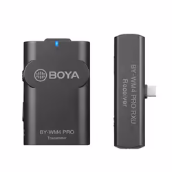BOYA BY-WM4 PRO-K5, Microphone Lavalier, RF sans fil, 60 m, 35 - 14000 Hz, Batterie, Récepteur sac à dos