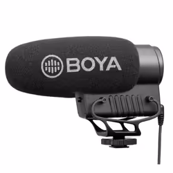BOYA BY-BM3051S, Microphone de caméscope, -30 dB, 20 - 20000 Hz, 82 dB, Avec fil, 3,5 mm (1/8")