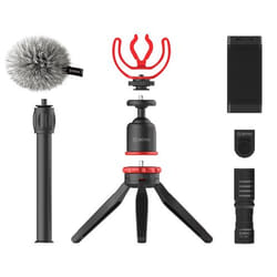 BOYA BY-VG330 trépied Smartphone/action caméra 3 pieds Noir, Rouge