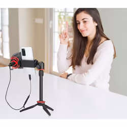 BOYA BY-VG330 trépied Smartphone/action caméra 3 pieds Noir, Rouge
