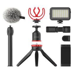 BOYA BY-VG350 trépied Smartphone/action caméra 3 pieds Noir, Rouge