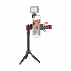 BOYA BY-VG350 trépied Smartphone/action caméra 3 pieds Noir, Rouge - Vue supplémentaire 4