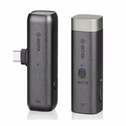 BOYA BY-WM3U, Microphone de téléphone mobile/smartphone, -42 dB, 20 - 20000 Hz, 16 bit, 75 dB, Sans fil