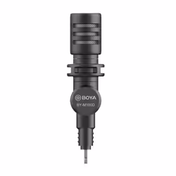 BOYA BY-M100D, Microphone de smartphone, -36 dB, 50 - 18000 Hz, 78 dB, Omnidirectionnel, Avec fil