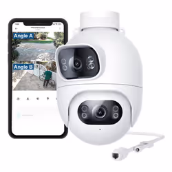 IMILAB EC6 Dual, Caméra de sécurité IP, Intérieure et extérieure, Avec fil &sans fil, Plafond/mur, Noir, Blanc, Résistant aux ...