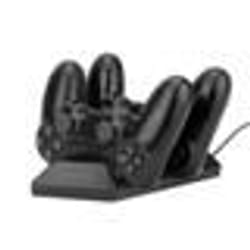 Nitho - Chargeur double Noir pour manettes PS4 DualSense