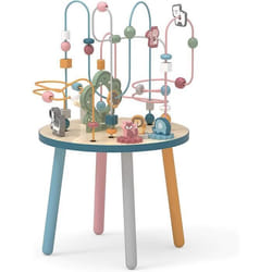 Table dactivités en bois avec grand boulier - Jeux premier âge - Jeux à manipuler - Cubes & tables dactivités