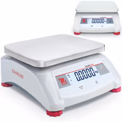 Code du fabricant : 30539394 La balance de table à piles OHAUS VALOR 1000 n'a que deux boutons, ce qui rend son utilisation s ...