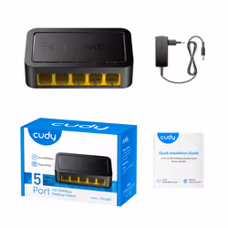 Cudy FS105D commutateur réseau Fast Ethernet (10/100) Noir - Vue supplémentaire 4