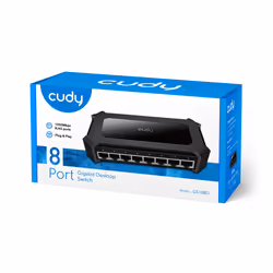Cudy GS108D commutateur réseau Gigabit Ethernet (10/100/1000) Noir - Vue supplémentaire 6