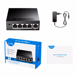 Cudy GS105 commutateur réseau Gigabit Ethernet (10/100/1000) Noir - Vue supplémentaire 4