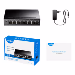 Cudy GS108 commutateur réseau Gigabit Ethernet (10/100/1000) Noir - Vue supplémentaire 4