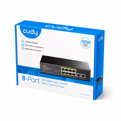Cudy FS1010P commutateur réseau Fast Ethernet (10/100) Connexion Ethernet, supportant l'alimentation via ce port (PoE) Noir - Vue supplémentaire 4