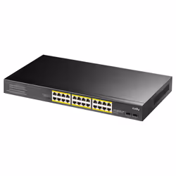 Cudy GS1028PS2 commutateur réseau Gigabit Ethernet (10/100/1000) Connexion Ethernet, supportant l'alimentation via ce port (PoE) Noir