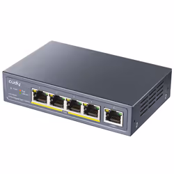 Cudy GS1005P commutateur réseau Gigabit Ethernet (10/100/1000) Connexion Ethernet, supportant l'alimentation via ce port (PoE) Gris