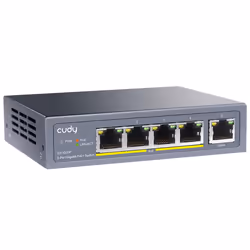Cudy GS1005P commutateur réseau Gigabit Ethernet (10/100/1000) Connexion Ethernet, supportant l'alimentation via ce port (PoE) Gris