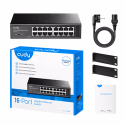 Cudy GS1016 commutateur réseau Gigabit Ethernet (10/100/1000) Noir - Vue supplémentaire 4