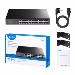 Cudy GS1024 commutateur réseau Gigabit Ethernet (10/100/1000) Noir - Vue supplémentaire 4