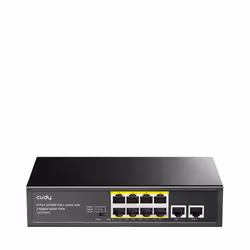 Cudy FS1010PG, Fast Ethernet (10/100), Full duplex, Connexion Ethernet, supportant l'alimentation via ce port (PoE)