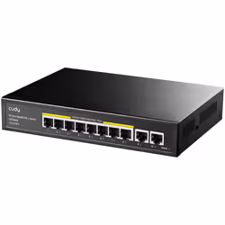 Cudy GS1010PE commutateur réseau Gigabit Ethernet (10/100/1000) Connexion Ethernet, supportant l'alimentation via ce port (PoE) Noir