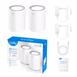Cudy AX1800 Bi-bande (2,4 GHz / 5 GHz) Blanc 1 Interne