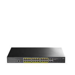 Cudy GS2028PS4 Géré L2 Gigabit Ethernet (10/100/1000) Connexion Ethernet, supportant l'alimentation via ce port (PoE) 1U Noir