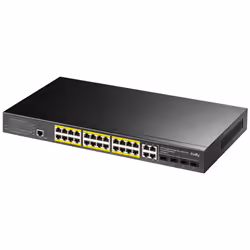 Cudy GS2028PS4 Géré L2 Gigabit Ethernet (10/100/1000) Connexion Ethernet, supportant l'alimentation via ce port (PoE) 1U Noir