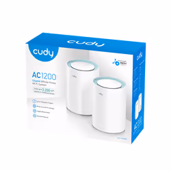 Cudy M1300 2-PACK système Wi-Fi maillé Bi-bande (2,4 GHz / 5 GHz) Blanc 1 Interne - Vue supplémentaire 4