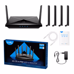 Cudy LT18 routeur sans fil Gigabit Ethernet Bi-bande (2,4 GHz / 5 GHz) 4G Noir - Vue supplémentaire 5