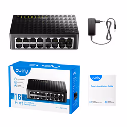 Cudy FS1016D commutateur réseau Fast Ethernet (10/100) Noir