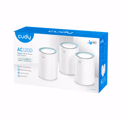Cudy M1300 3-PACK système Wi-Fi maillé Bi-bande (2,4 GHz / 5 GHz) Blanc 1 Interne - Vue supplémentaire 4