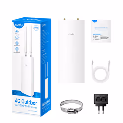 Cudy LT500 routeur sans fil Fast Ethernet Bi-bande (2,4 GHz / 5 GHz) 4G Blanc - Vue supplémentaire 6